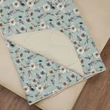 Edredom Duo Casal Tecebem Simplicidade Com Plush Flannel Liso Verde