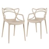 Kit - 2 X Cadeiras Masters Allegra - Nude