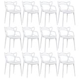 Kit - 12 X Cadeiras Masters Allegra - Branco