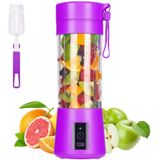 Liquidificador Portátil, Liquidificador De Smoothie Miaoke, Misturador De Suco Pessoal Mini Com Seis Lâminas Em 3d, Usb Rchargeable Juicer Cup Home/o