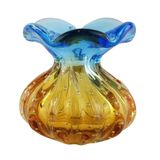 Trouxinha Mini Vaso De Murano São Marcos - Azul E Âmbar