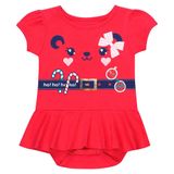 Vestido Bebê Com Body Estampa De Natal Kamylus - P