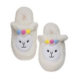Pantufa Infantil Feminina Lhama Cotton Day Bege 29/30