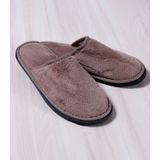 Pantufa Masculina Em Plush Bene Casa Marrom 39/40
