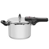 Panela De Pressão Tramontina Brava Em Aço Inox Com Fundo Triplo 20 Cm 4,5 L 62416200