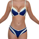 Conjunto Lingerie Com Base Meio Elástico