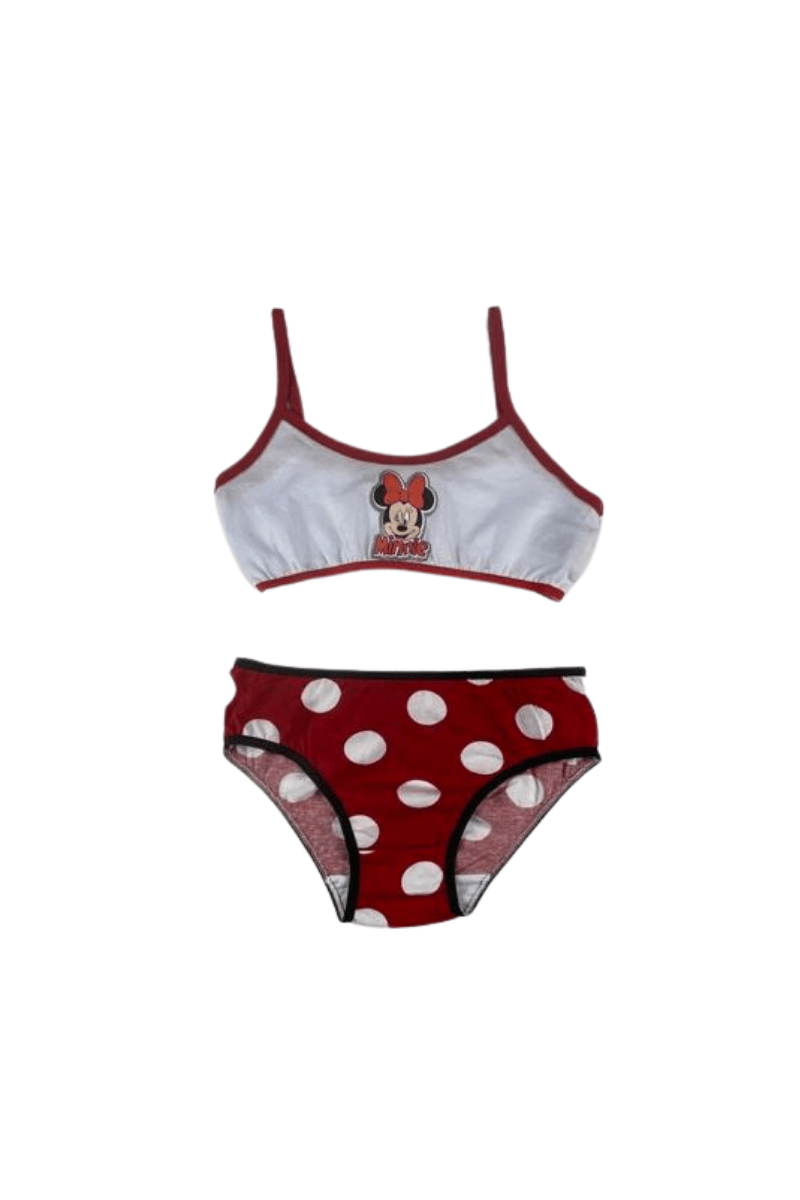 Kit Top E Calcinha Infantil Minnie