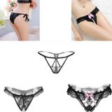 Kit 5 Tanga De Rendas Preto Elashopp