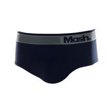 Cueca Slip Sem Costura Mash Masculina Microfibra Elástico Azul Marinho P