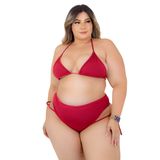 Biquini Plus Size Dolce Sedutti Triangulo Vermelho Tamanho:u,cor:vermelho,gênero:feminino