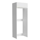 Porta-Geladeira Madesa Lux 1 Porta Basculante - Branco/Branco Veludo