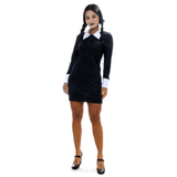 Fantasia Vandinha Família Addams Vestido Adulto - Halloween P