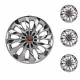 Jogo Calota Aro 13 Passat Cc Chrome Elitte Cromado + Emblema Resinado Fiat (palio Uno Punto Linea Strada Idea Siena Fiorino Doblo Mobi Bravo Argo)