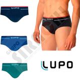 Kit 3 Cuecas Slip Lupo Sem Costura Fio Texturizado Lupo 624