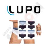 Kit 15 Cuecas Slip Lupo Algodão Cotton Confort Lupo 524