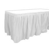 Saia De Mesa De Plástico Branca 29h X 14&#39;l