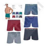 Kit 12 Cueca Boxer Lupo Microfibra S Costura Texturizado 733