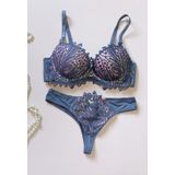 Conjunto Lingerie Com Calcinha Fio Dental