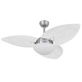 Ventilador De Teto Volare Dunamis Escovado Vidro Palmae 220v