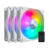 Kit Cooler P/ Gabinete Cooler Master Sickleflow 120 Argb White Edition 3in1- Mfx-b2dw-183pa-r1