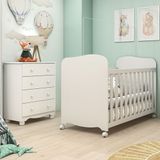 Quarto Infantil Berço E Cômoda Uli Junior Móveis Peroba