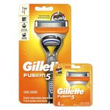 Kit Aparelho de Barbear Gillette Fusion 5 + Carga Gillette Fusion 5 com 2 unidades