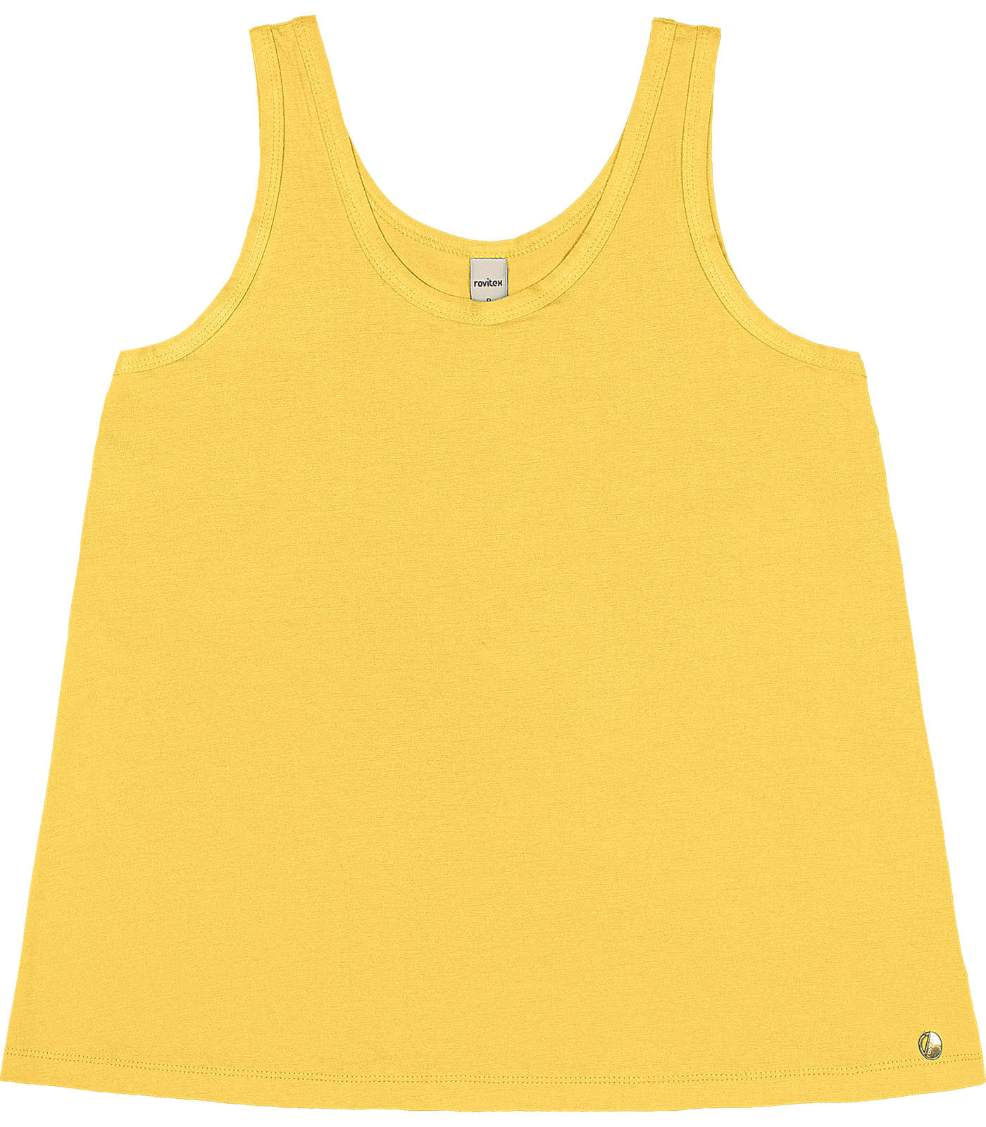 Regata Feminina Básica Rovitex Amarelo P