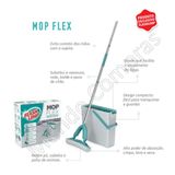 Mop  Flash Limp Rodo Mágico Flex Com Balde 10 Litros