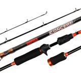 Vara De Pesca Carretilha Rapala Concept 5.6 M 1,68m 8-17 Lbs Inteiriça