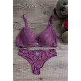 Conjunto Lingerie Com Calcinha Larguinha