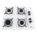 Fogão Cooktop D&d 4 Bocas Branco Mega Chama A Gás