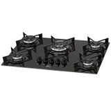 Cooktop Fischer 5q Tc Fit Line Gas Mesa Vidro
