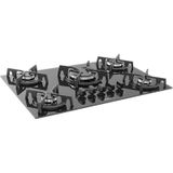 Cooktop de Vidro 5 Queimadores