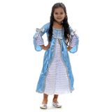 Fantasia Princesa Azul Vestido Infantil P