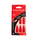 Unha Postiça Stiletto Grande Macrilan Vermelho