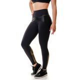 Legging Fitness Preta Madonna Gold GG