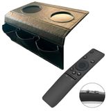 Kit Esteira Para Sofá Preto + Controle Smart Tv Samsung 7702
