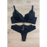 Conjunto Lingerie Com Calcinha Fio Duplo