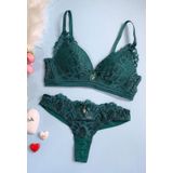 Conjunto Lingerie Com Calcinha Fio Duplo