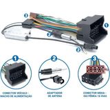 Kit Chicote e Adaptador de Antena Vw/Peugeot/Citroen/Audi/BMW 18/ Kia Expex
