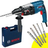 Martelete Sds-plus 850w 2,9 Kg Gbh2-28d Perf/rompedor Bosch + Kit De Brocas Sds-plus C/ 5 Peças