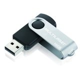 Pen Drive Twist 16gb Usb Leitura 10mb/s E Gravação 3mb/s Preto Multilaser - Pd588