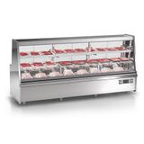 Balcão Expositor Frigorífico Avícola Linha Turino Grta-300ai Aço Inox 220v Gelopar 220v Gelopar