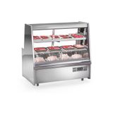 Balcão Expositor Frigorífico Avícola Linha Turino Grta-150ai Aço Inox 220v Gelopar 220v Gelopar