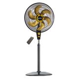 Ventilador de Coluna Mallory Air Timer TS+ B94401222 40cm 6 Pás 3 Velocidades Preto e Dourado 220V