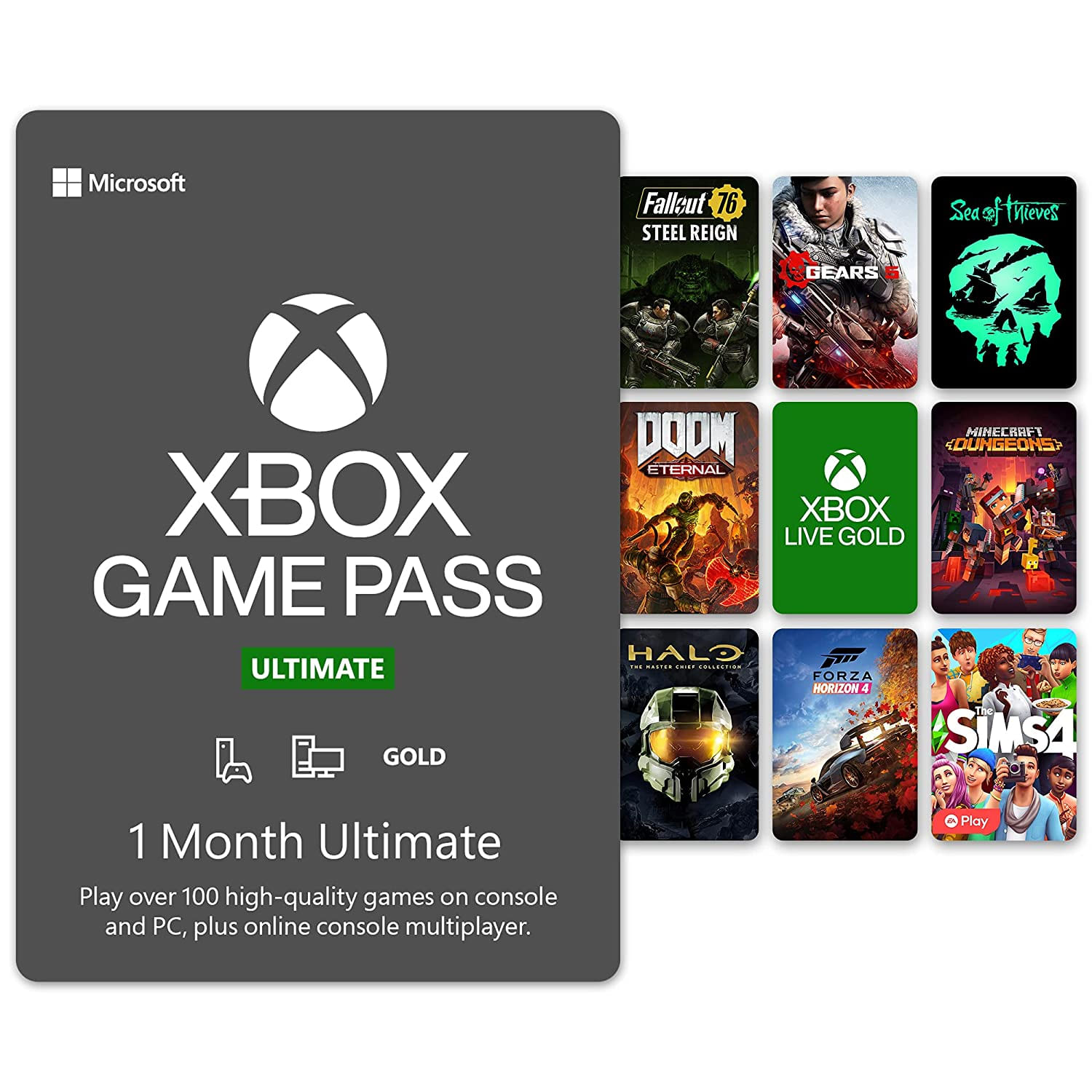 Xbox Game Pass Ultimate - Assinatura 1 Mês - Escorrega o Preço