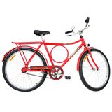 Bicicleta Monark Aro 26 - Barra Circular Fi Lazer Vermelha