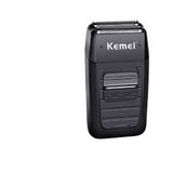 Barbeador Elétrico Kemei 2 Em 1 Lamina Dupla 220v Km-1102