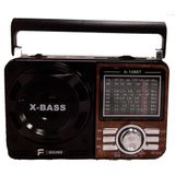 Rádio Portátil F Sound, Fs-100bt, 9 Faixas, Usb