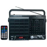 Rádio 7 Faixas PU32AC Motobras Bluetooth Cartão Micro SD USB e Controle Remoto